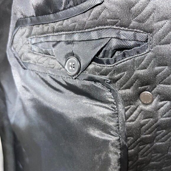 Margaret O’Leary Womens Quilted Jacket Size Medium M L Black Snap Front Lined - Picture 9 of 12